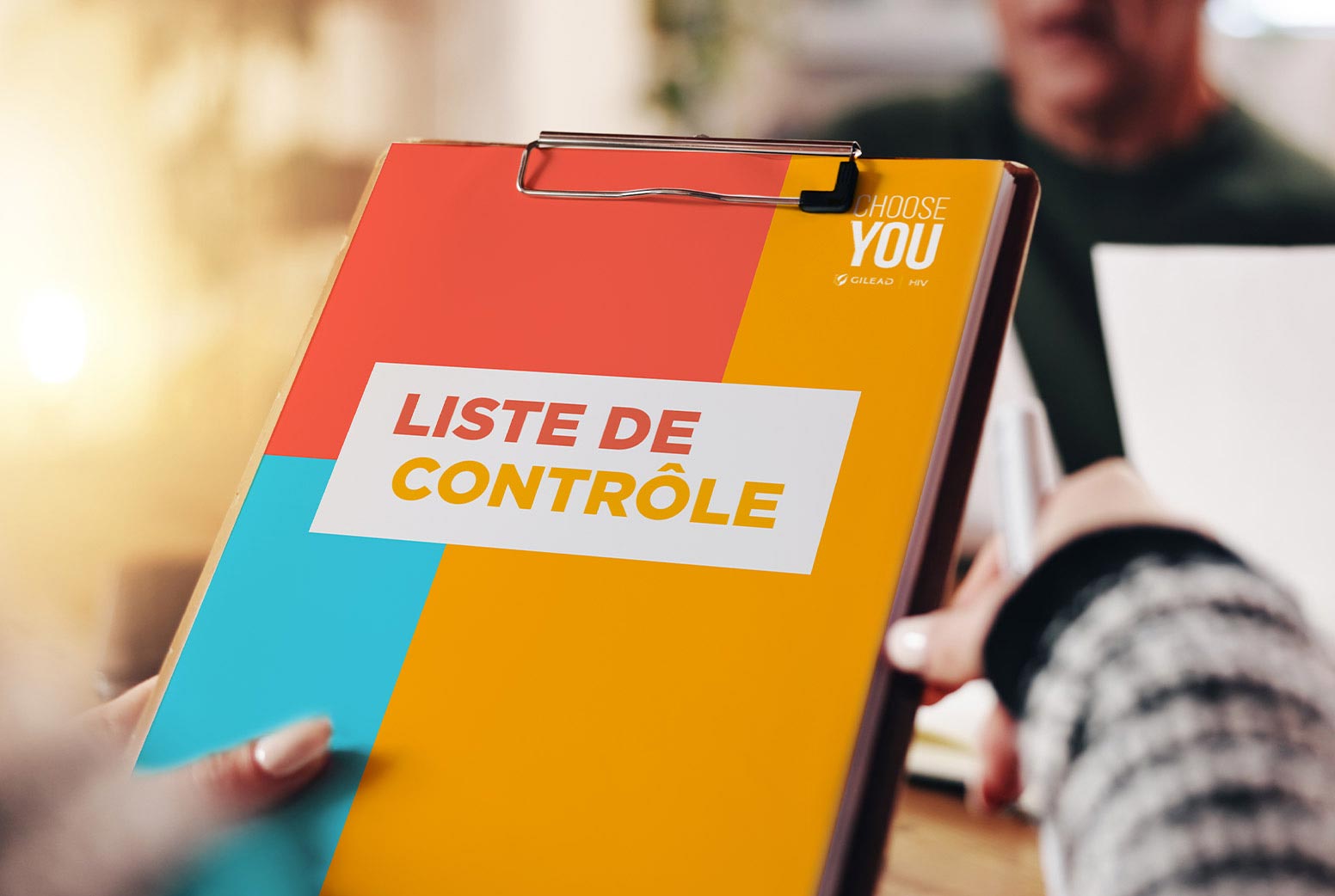 Arrière-plan liste de contrôle VIH